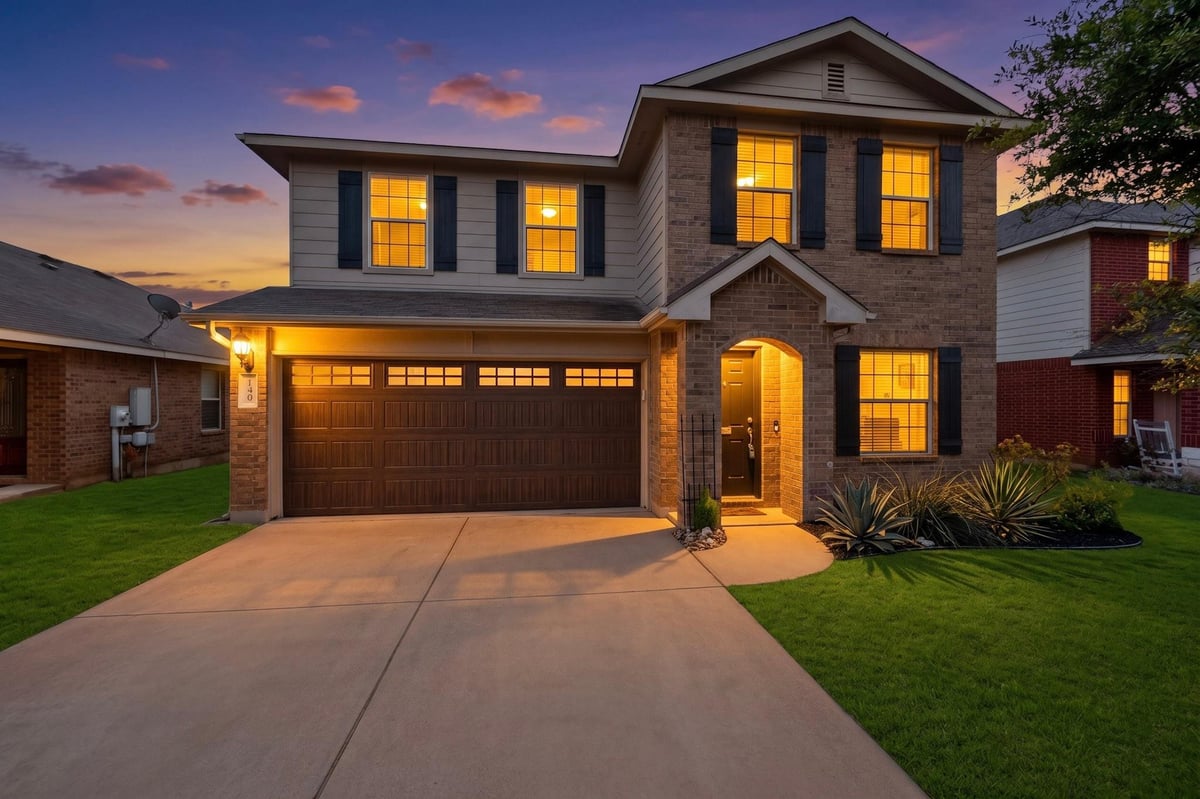View 149 Mallard Ln in Summerlyn Ph P-5A 149 Mallard Ln - front exterior - Luxury home in Summerlyn Ph P-5A, Leander, TX