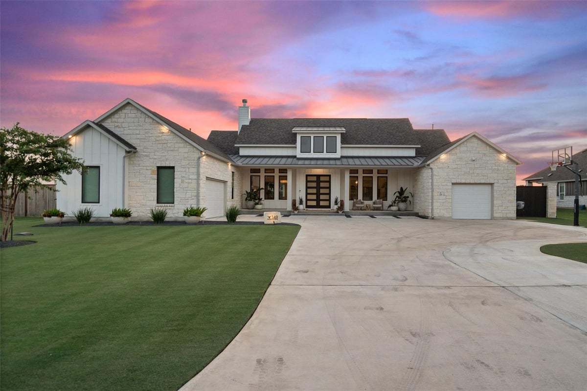 View 149 McNaughton DR in North Fork 149 McNaughton DR - front exterior - Luxury home in North Fork, Liberty Hill, TX