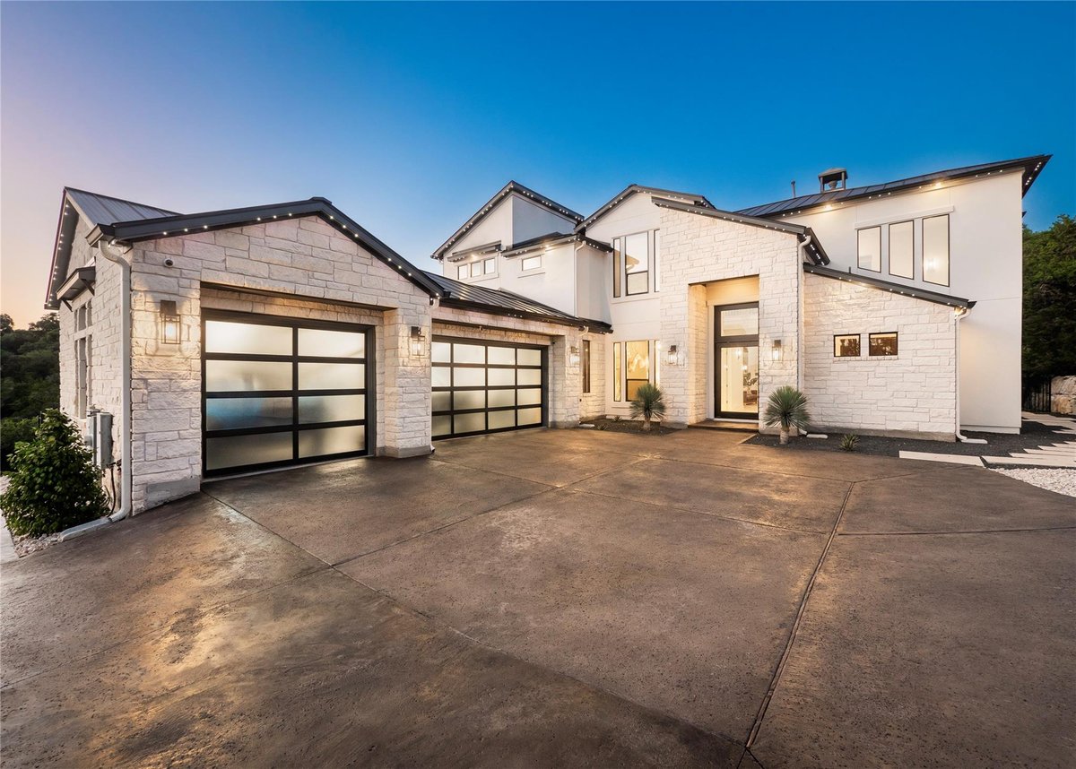View 14916 Copper Ridge Ln in Canyons At Lake Travis 14916 Copper Ridge Ln - front exterior - Luxury home in Canyons At Lake Travis, Austin, TX
