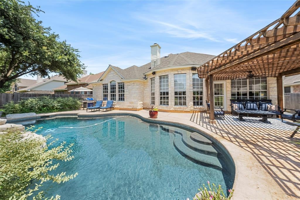 View 14936 Thatcher Dr in Davis Spring Sec 03-D Amd 14936 Thatcher Dr - front exterior - Luxury home in Davis Spring Sec 03-D Amd, Austin, TX