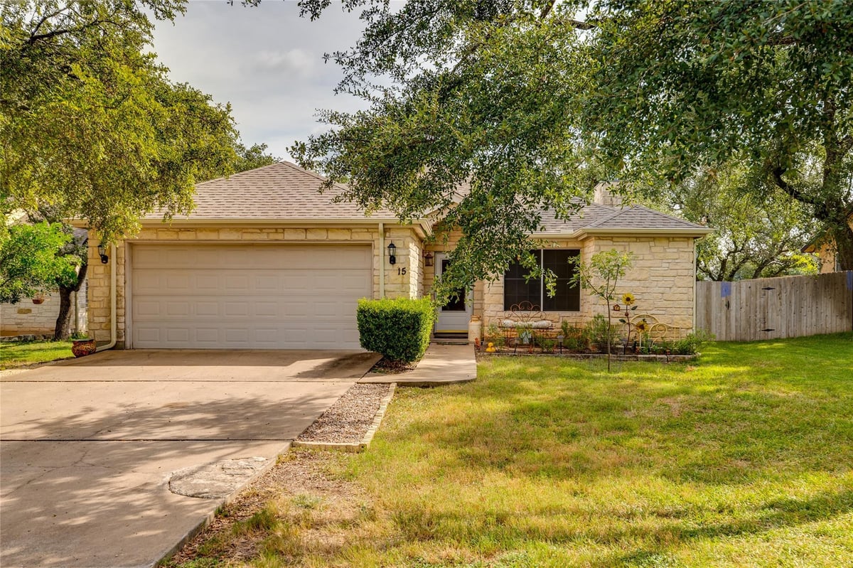 View 15 Palmer Ln in Woodcreek Sec 2 15 Palmer Ln - front exterior - Luxury home in Woodcreek Sec 2, Wimberley, TX