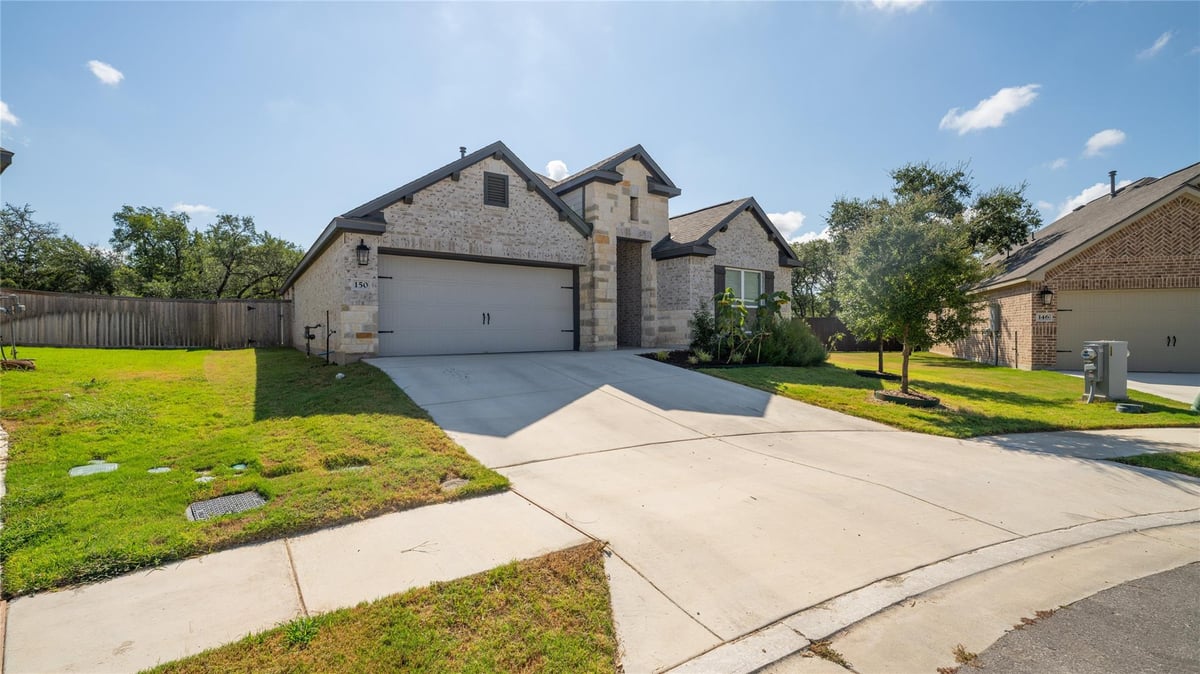 View 150 Angel Oak Way in Blanco Vista Tr K-2B 150 Angel Oak Way - front exterior - Luxury home in Blanco Vista Tr K-2B, San Marcos, TX