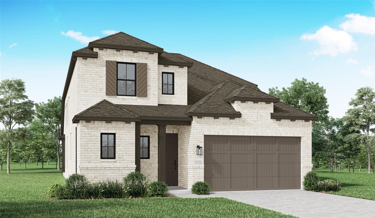View 150 High Rock Pass in 6 Creeks at Waterridge 150 High Rock Pass - front exterior - Luxury home in 6 Creeks at Waterridge, Kyle, TX