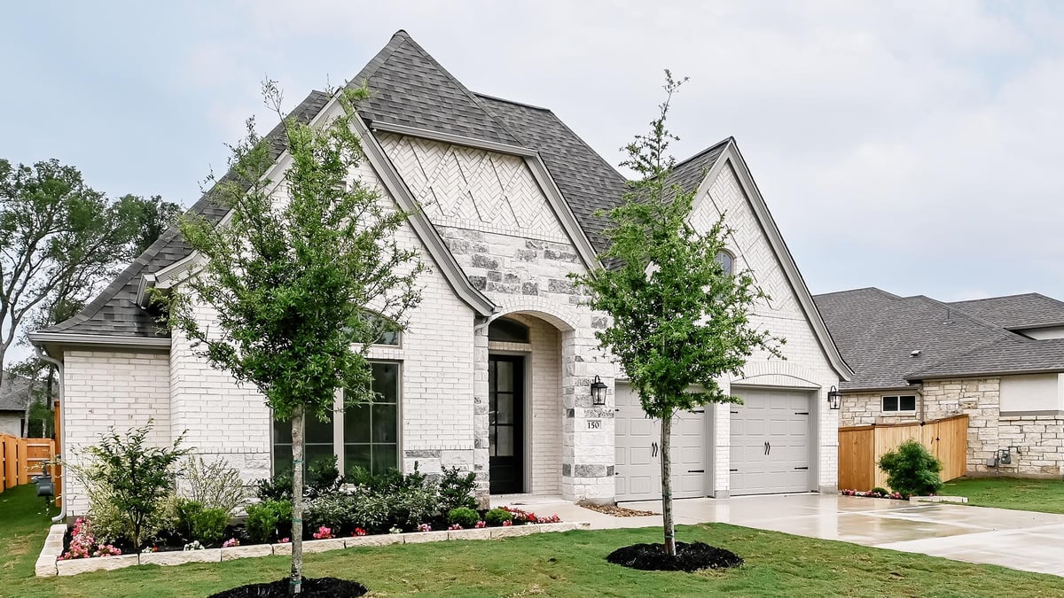 View 150 Lily Pad Ln in 6 Creeks 150 Lily Pad Ln - front exterior - Luxury home in 6 Creeks, Kyle, TX