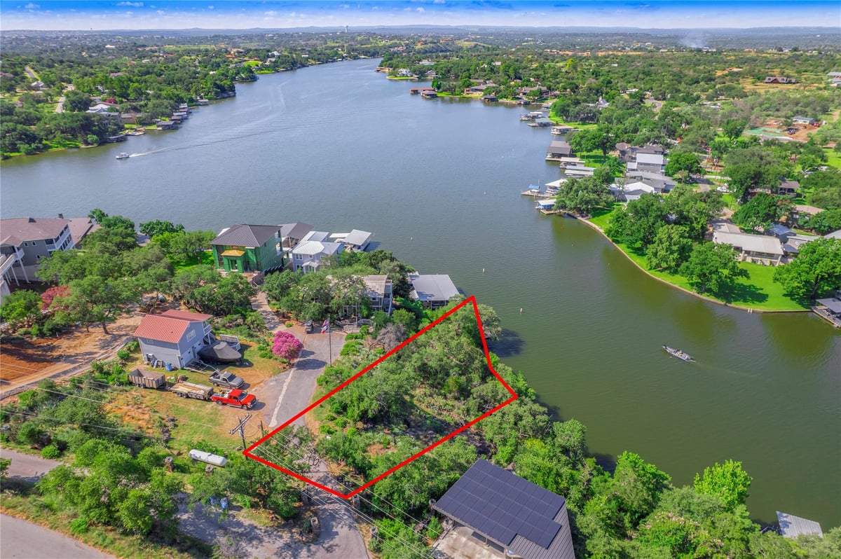 View 150 Lower Skyline DR in Sunrise Beach 150 Lower Skyline DR - front exterior - Luxury lot in Sunrise Beach, Sunrise Beach, TX