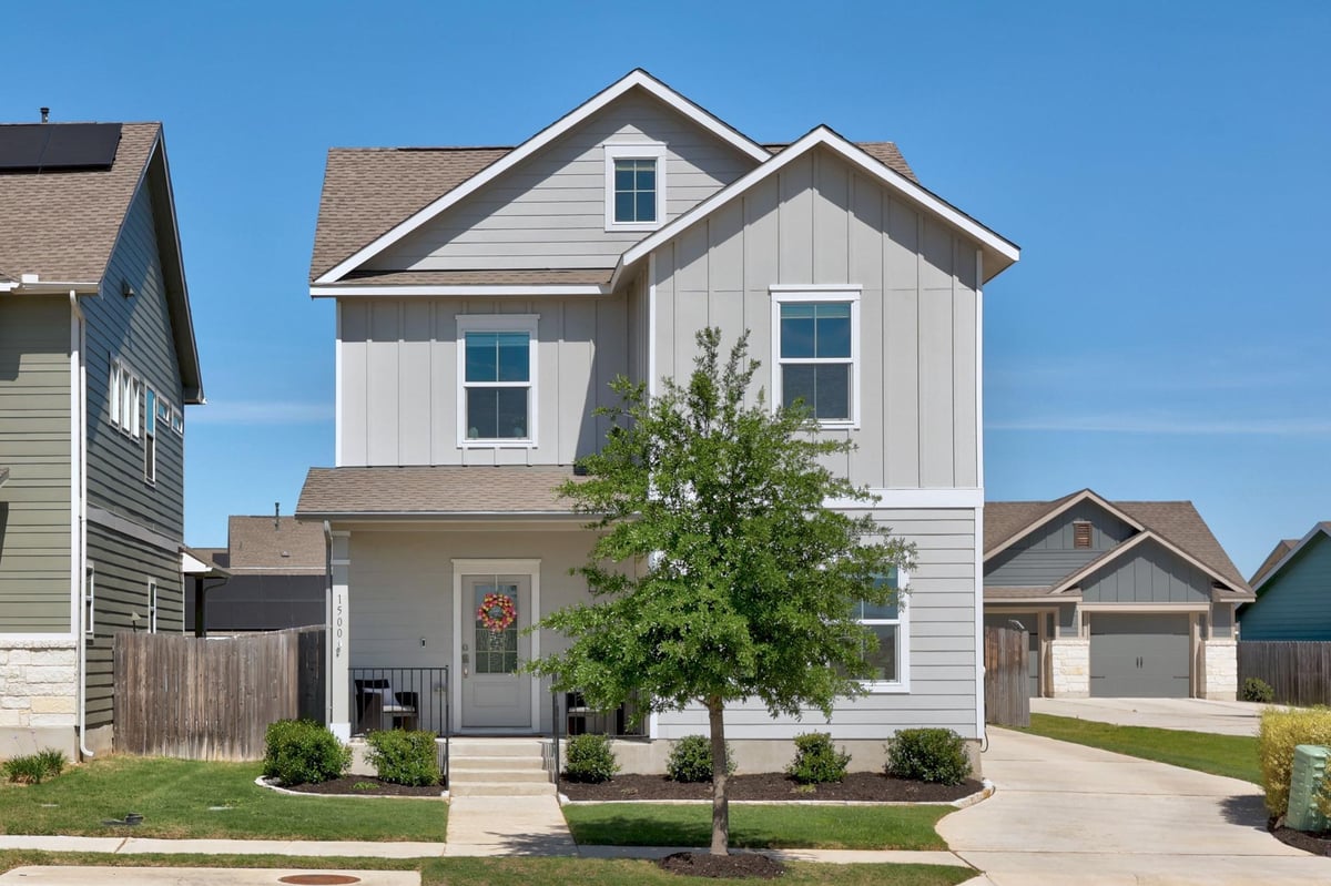 View 1500 Linwood St in Devine Lake 1500 Linwood St - front exterior - Luxury home in Devine Lake, Leander, TX