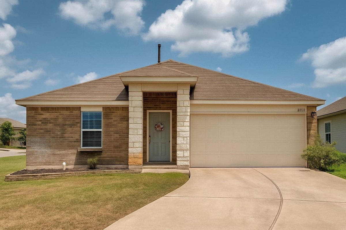 View 15000 Retha Pass in Austins Colony Sec 9 15000 Retha Pass - front exterior - Luxury home in Austins Colony Sec 9, Austin, TX