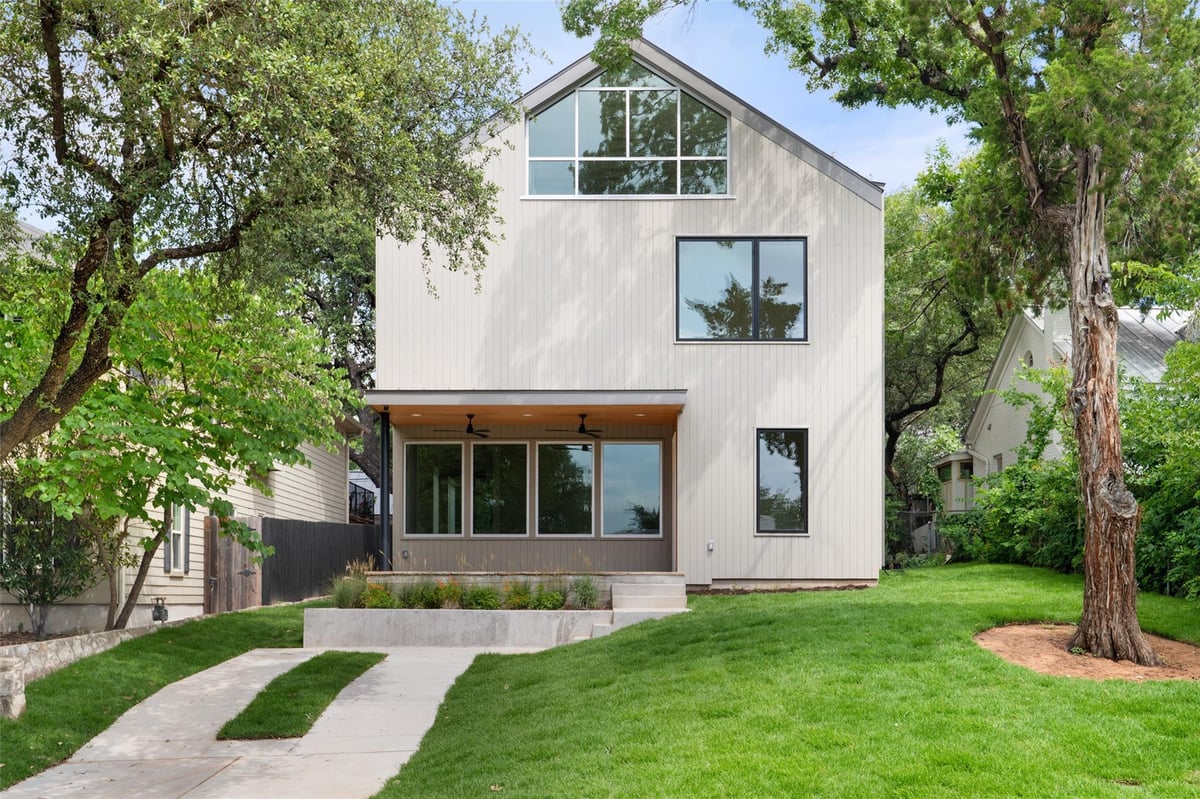 1503 Alta Vista Ave - front exterior - Luxury home in Travis Heights, Austin, TX