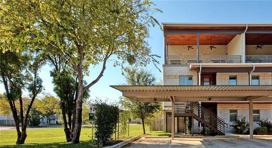 View 1504 Collier St Unit #4 in Lyric Condos 1504 Collier St Unit #4 - front exterior - Luxury home in Lyric Condos, Austin, TX