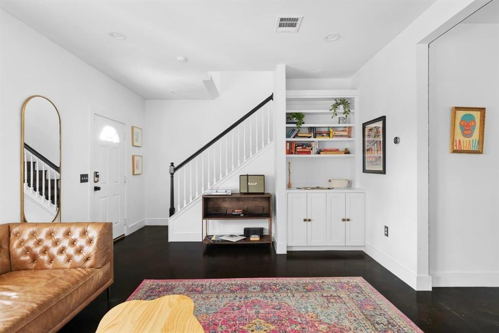Living area at 1508 E 11th St - 3 bed 2 bath home