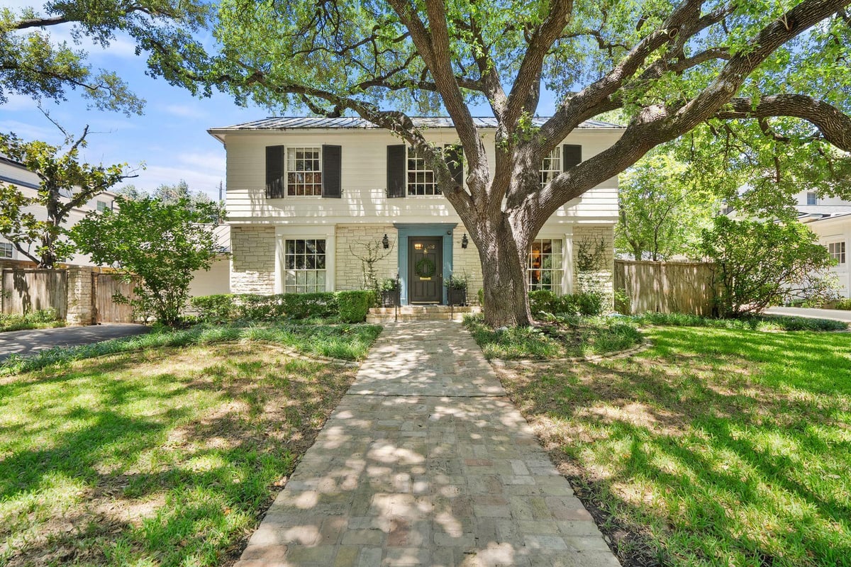 View 1510 Gaston Ave in Pemberton Heights Sec 10 1510 Gaston Ave - front exterior - Luxury home in Pemberton Heights Sec 10, Austin, TX