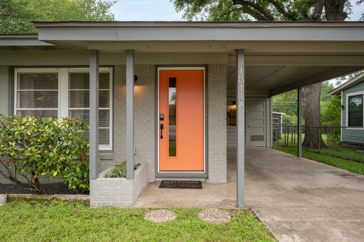 1511 Morrow ST Unit #A - front exterior - Luxury home in Crestview Add Sec 08, Austin, TX