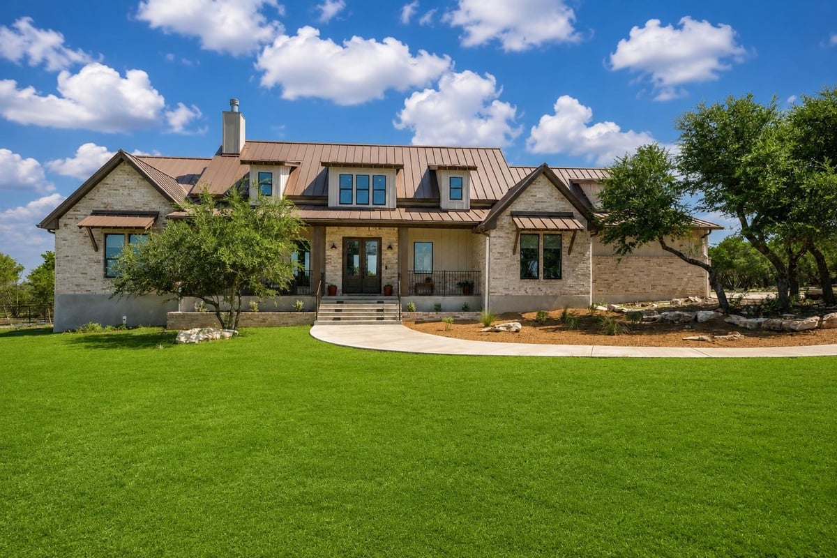 View 1516 E Flying Owl DR in Legacy Hills Ph 2 1516 E Flying Owl DR - front exterior - Luxury home in Legacy Hills Ph 2, Johnson City, TX