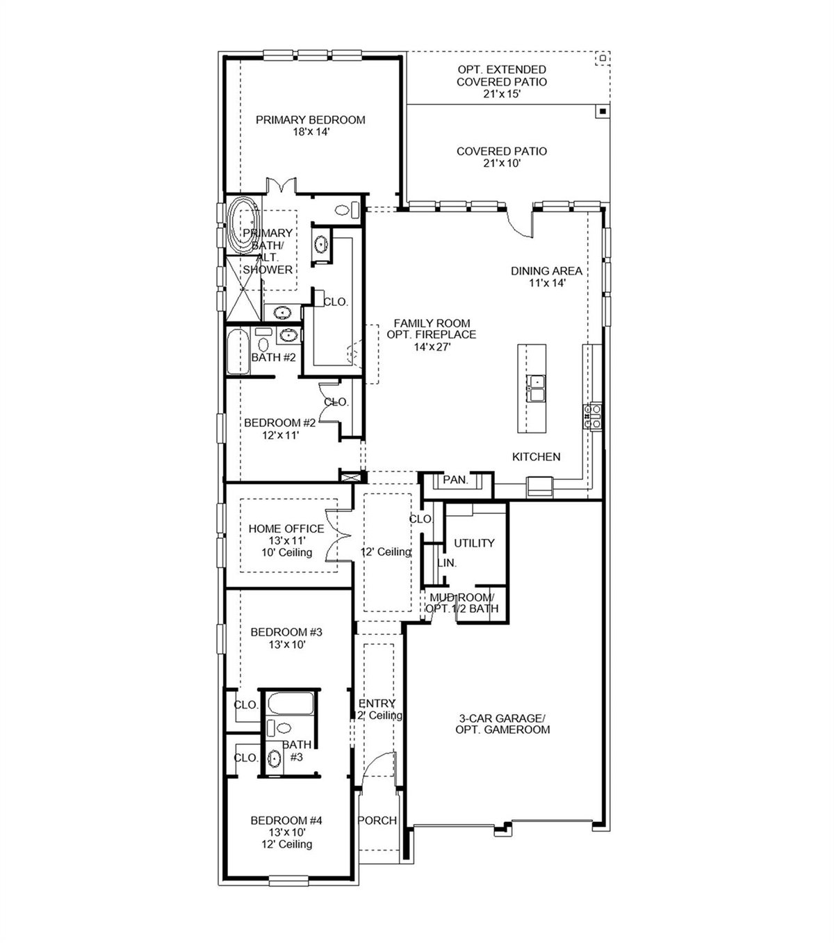 Living area at 1516 Snowdrop Dr - 4 bed 3 bath home