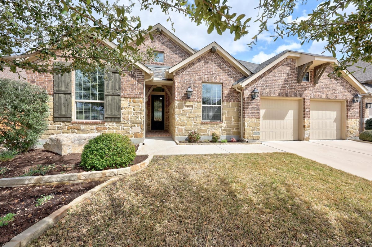 View 152 Fannin Battleground Ln in Parkside at Mayfield Ranch 152 Fannin Battleground Ln - property photo 1 - Luxury home in Parkside at Mayfield Ranch, Georgetown, TX