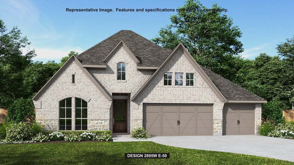View 1520 Amanda Paige in Parkside on the River West 1520 Amanda Paige - front exterior - Luxury home in Parkside on the River West, Georgetown, TX