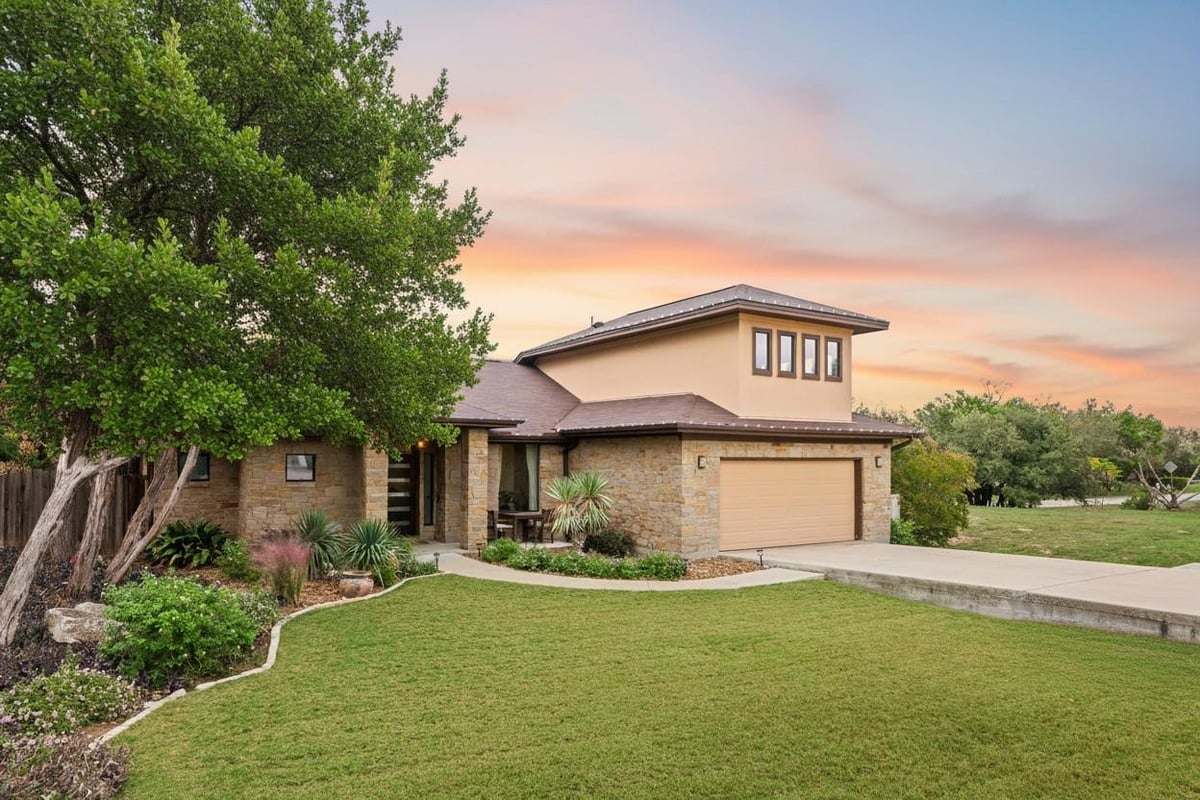 View 15200 Falcon DR in Cardinal Hills Unit 01 15200 Falcon DR - front exterior - Luxury home in Cardinal Hills Unit 01, Austin, TX
