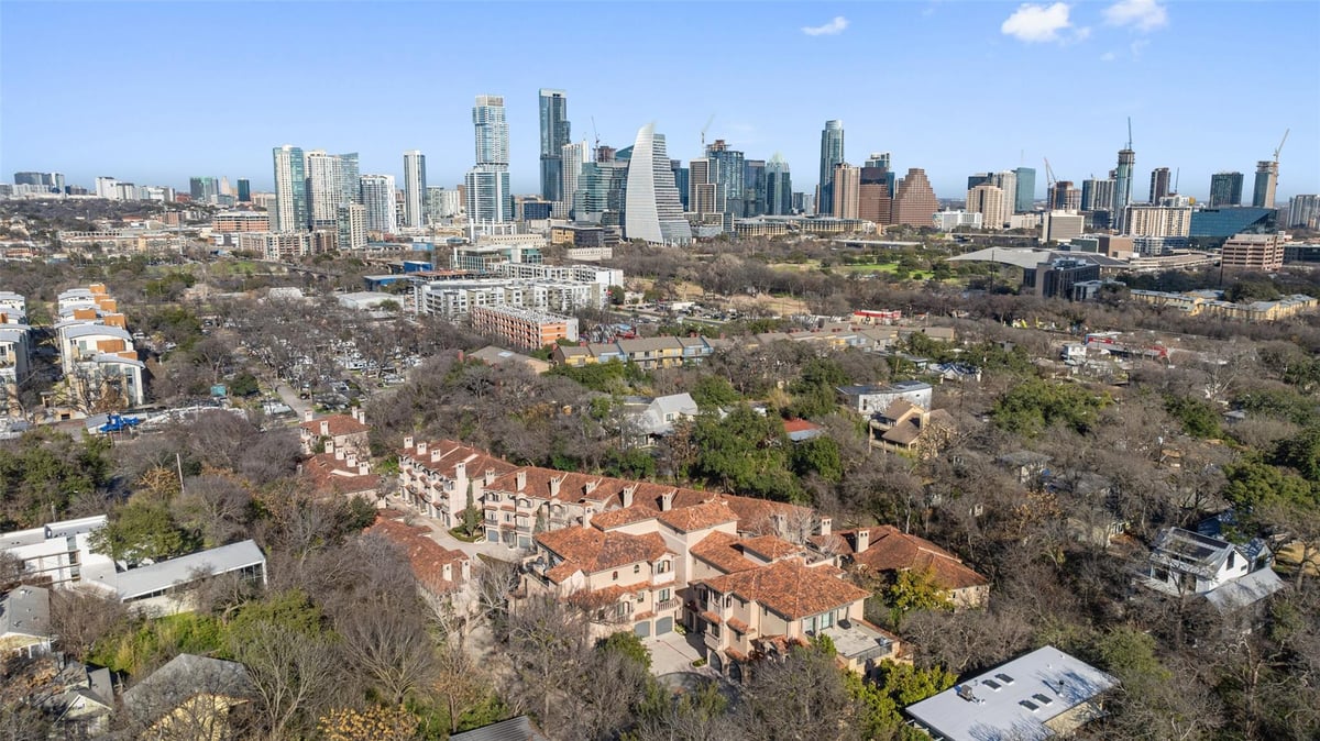View 1529 Barton Springs Rd Unit #2 in Villas of Lost Canyon Condos 1529 Barton Springs Rd Unit #2 - front exterior - Luxury home in Villas of Lost Canyon Condos, Austin, TX