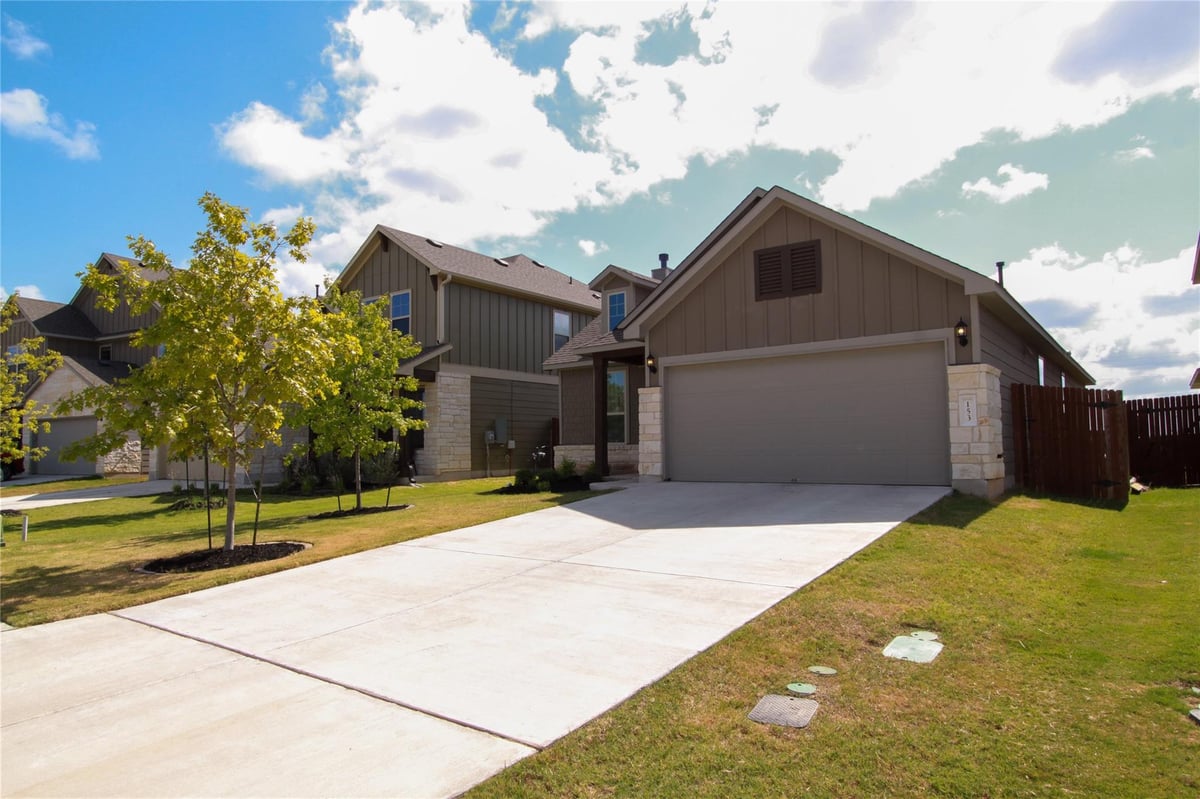 View 153 Carlina Loop in Santa Rita Ranch 153 Carlina Loop - front exterior - Luxury home in Santa Rita Ranch, Liberty Hill, TX