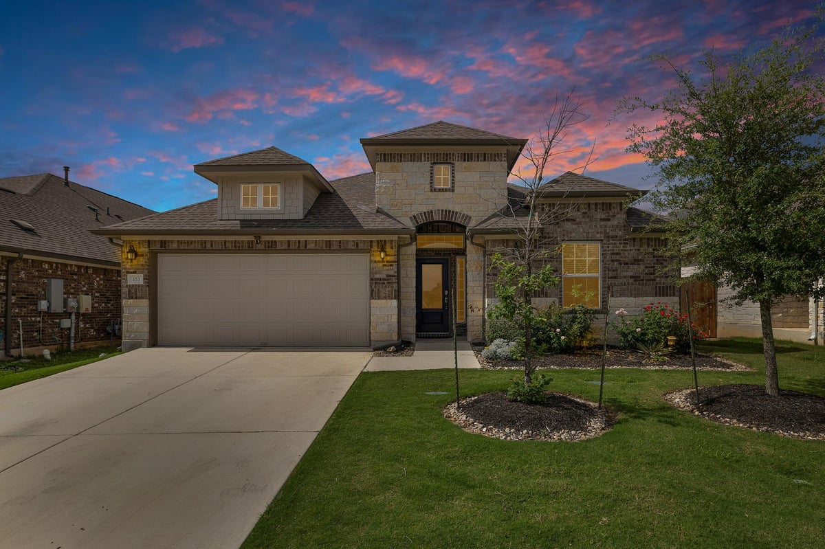 153 Coronella DR - front exterior - Luxury home in Santa Rita Ranch Ph 1 Sec 18 R, Liberty Hill, TX