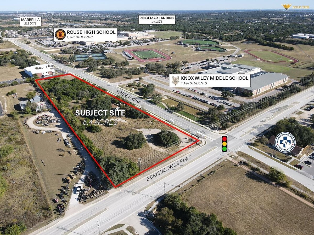 View 1533 Raider Way 1533 Raider Way - aerial view with 1533 Raider Way in Leander - Luxury lot in Leander, TX