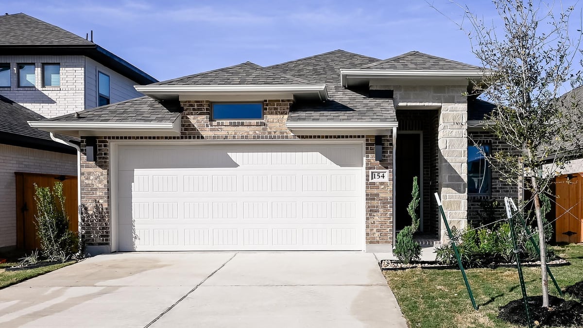 View 154 Blackborrow Dr in Crosswinds 154 Blackborrow Dr - front exterior - Luxury home in Crosswinds, Kyle, TX