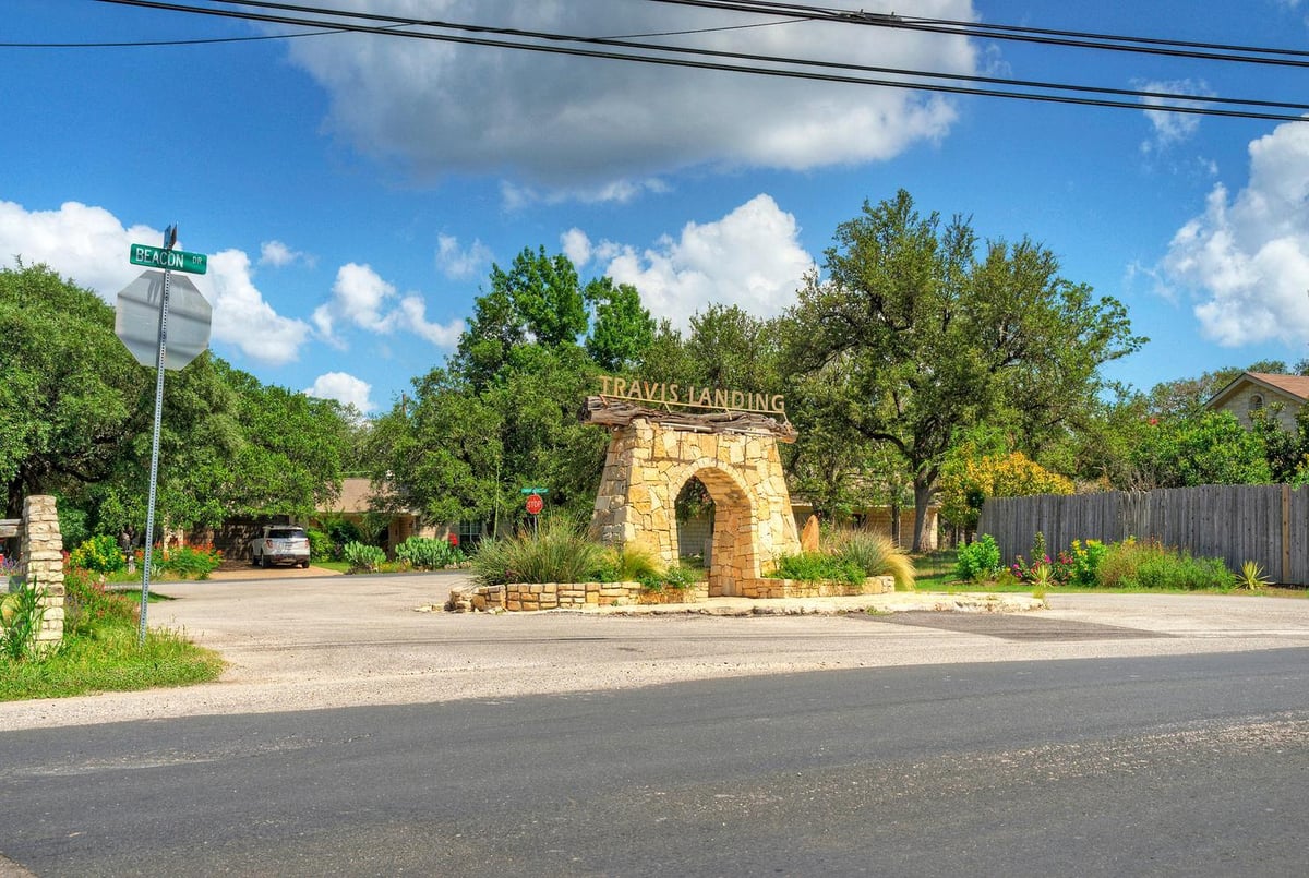 View 15405 Rock Creek in Travis Landing 15405 Rock Creek - front exterior - Luxury lot in Travis Landing, Austin, TX