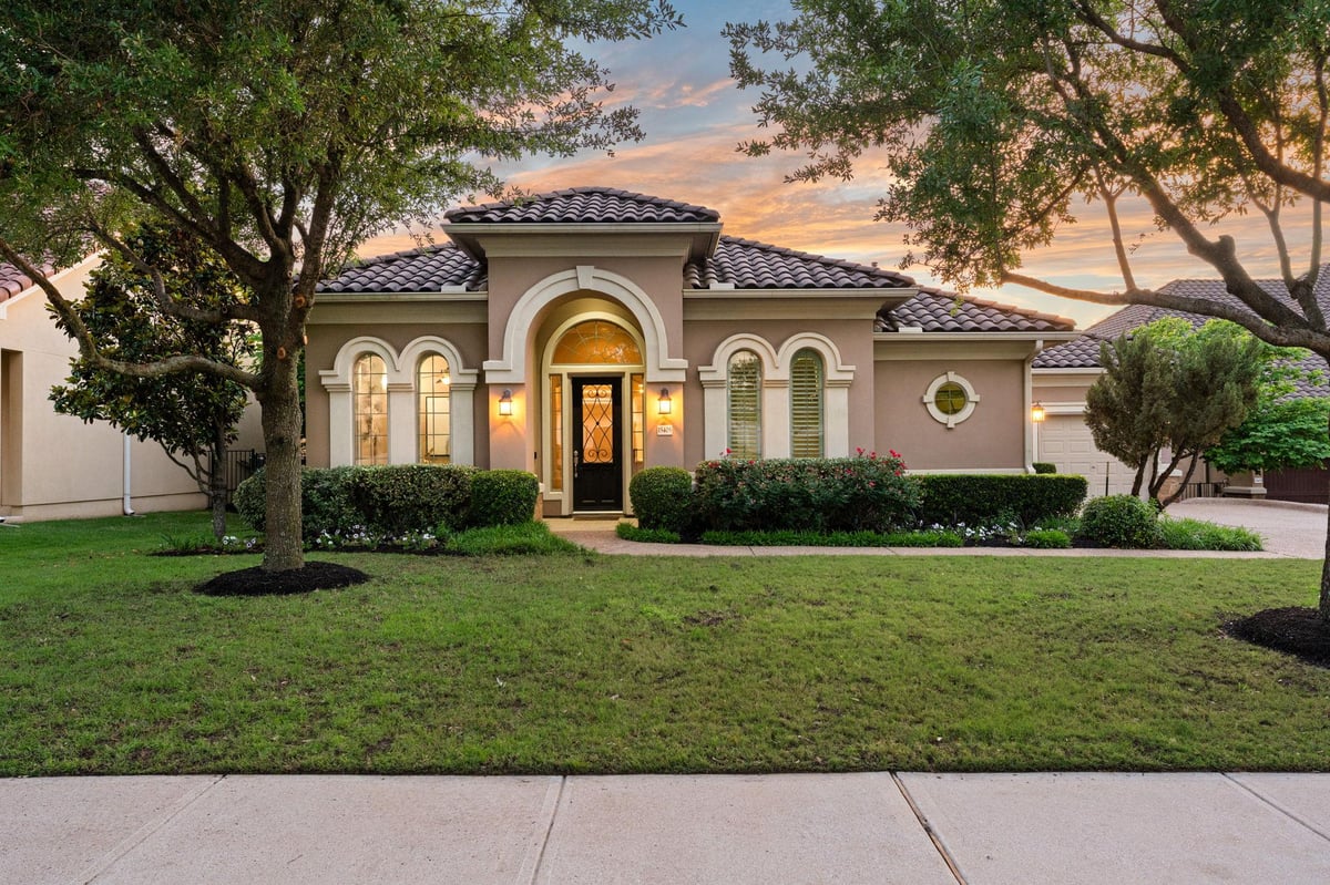 View 15405 Swiss Alps CT in Falconhead West Ph 1 Sec 2 & PHS 2 15405 Swiss Alps CT - front exterior - Luxury home in Falconhead West Ph 1 Sec 2 & PHS 2, Austin, TX