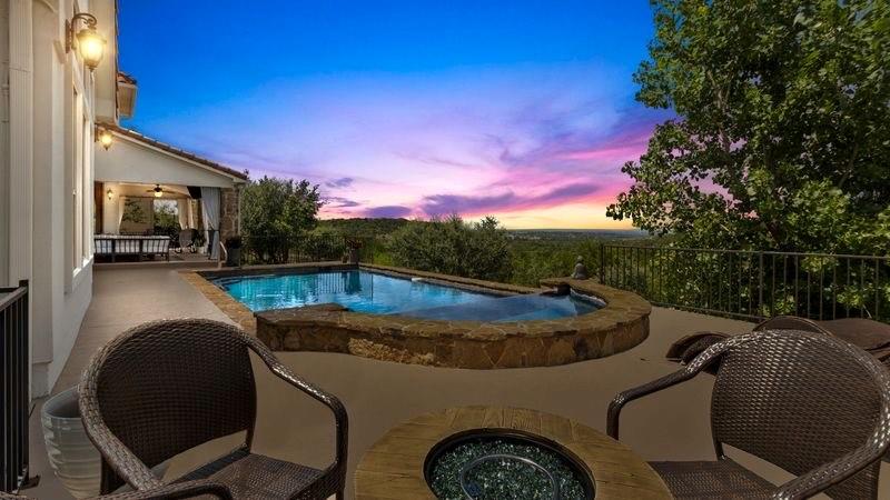 View 15412 Swiss Alps CT in Falconhead West Ph 1 Sec 2 & 15412 Swiss Alps CT - front exterior - Luxury home in Falconhead West Ph 1 Sec 2 &, Austin, TX