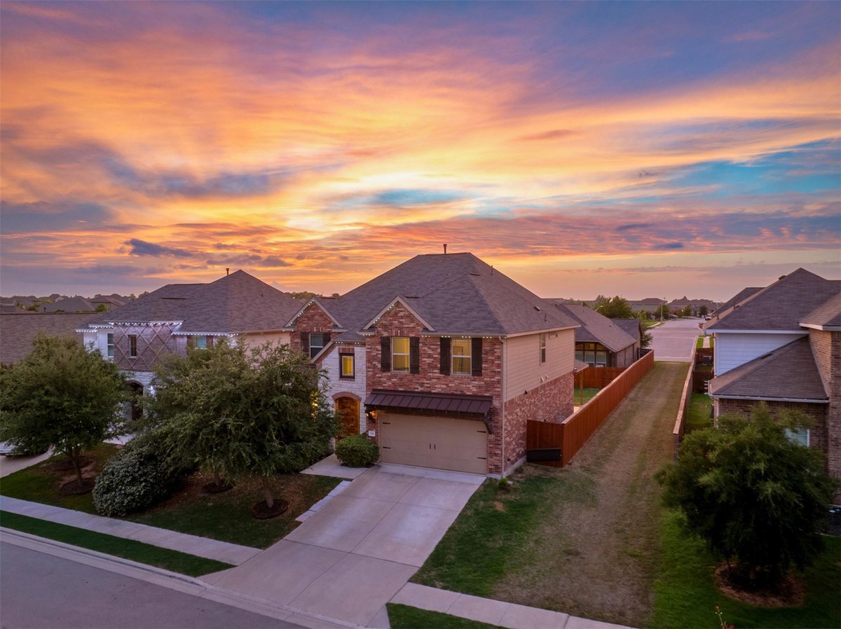 View 156 Banana St in Sunfield Ph Two Sec Eight 156 Banana St - front exterior - Luxury home in Sunfield Ph Two Sec Eight, Buda, TX
