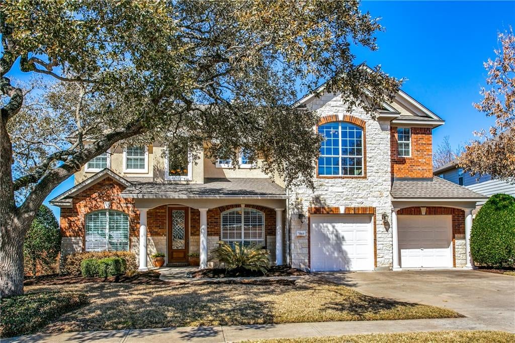 View 15600 Echo Hills Dr in Avery Brookside Ph 01 15600 Echo Hills Dr - front exterior - Luxury home in Avery Brookside Ph 01, Austin, TX