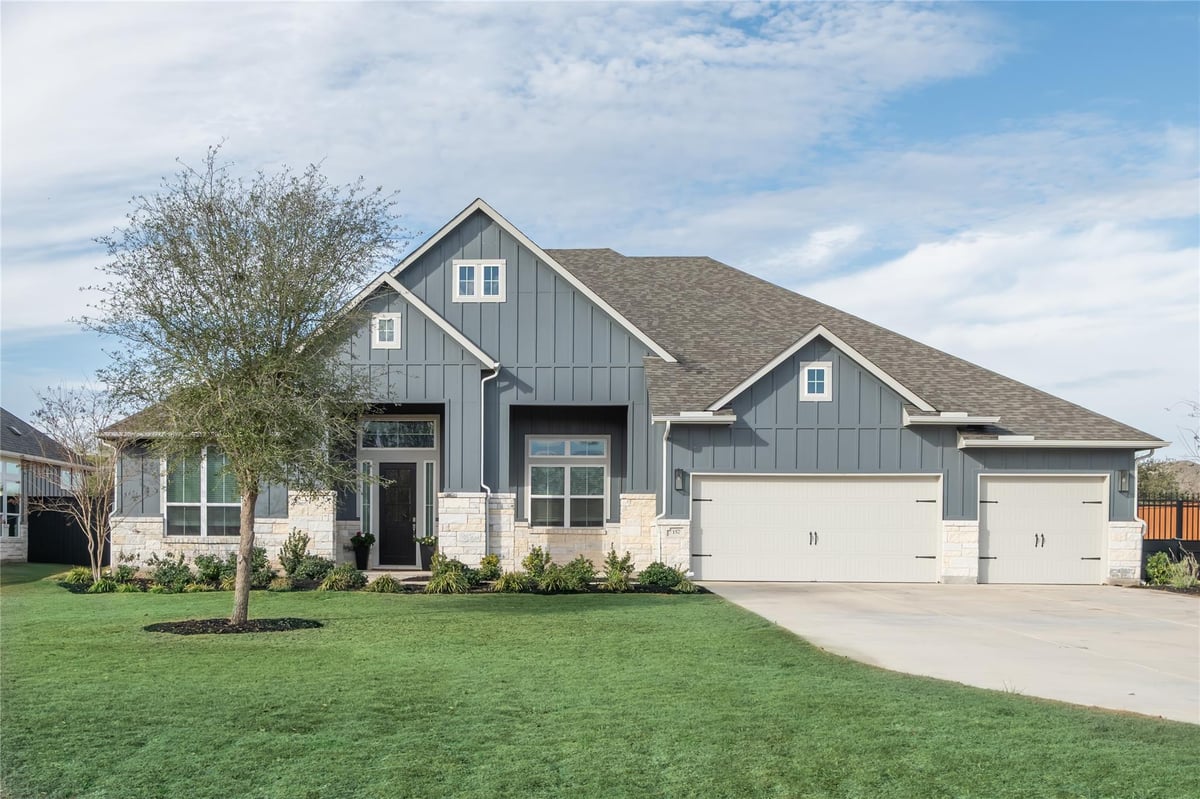 View 157 McNaughton Dr in Northfork 157 McNaughton Dr - front exterior - Luxury home in Northfork, Liberty Hill, TX