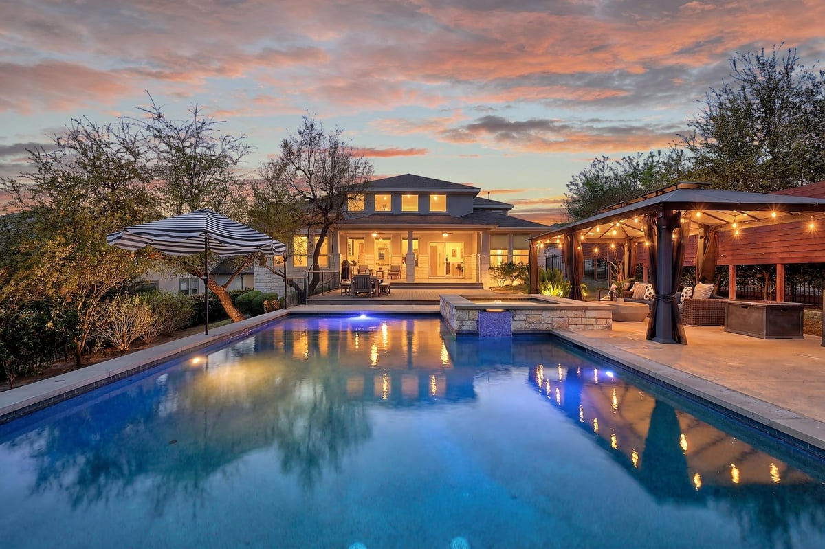 15705 Colinas Cv - front exterior - Luxury home in Bella Colinas Secs 3,4,5 & 6, Bee Cave, TX