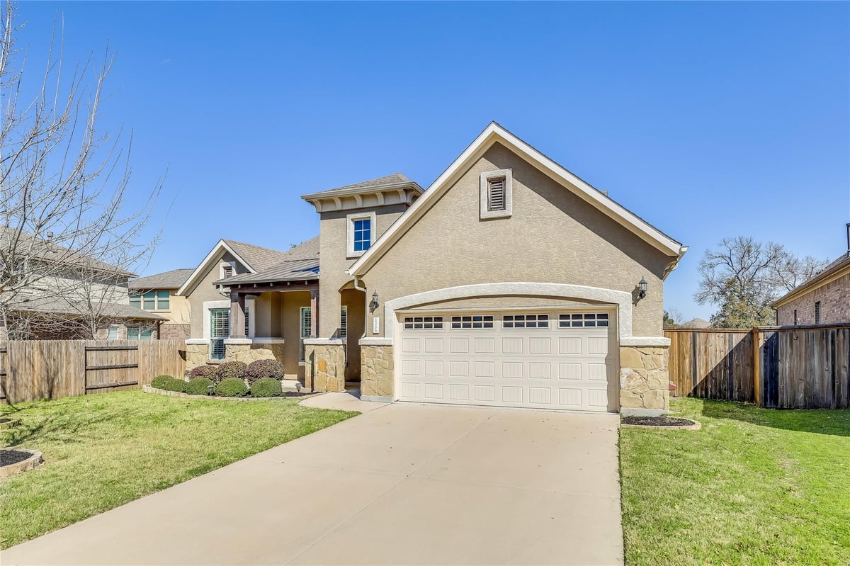 View 15708 Jeffs LN in Pearson Place Sec 2 15708 Jeffs LN - front exterior - Luxury home in Pearson Place Sec 2, Austin, TX