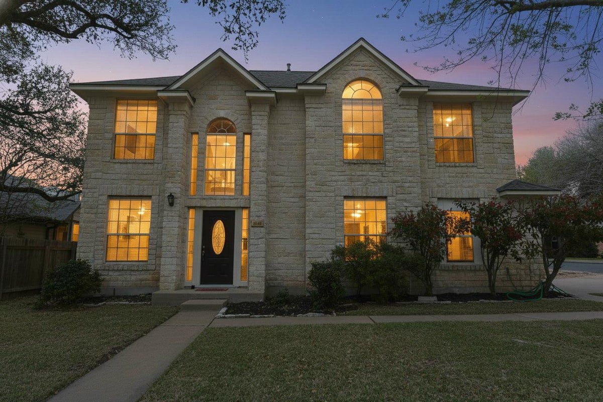 View 15714 Monona CV in Woods Brushy Creek 15714 Monona CV - front exterior - Luxury home in Woods Brushy Creek, Austin, TX