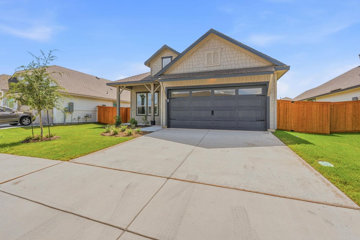 View 158 Paul Pena DR in Trace Sub Pa 2B Sec D 158 Paul Pena DR - front exterior - Luxury home in Trace Sub Pa 2B Sec D, San Marcos, TX