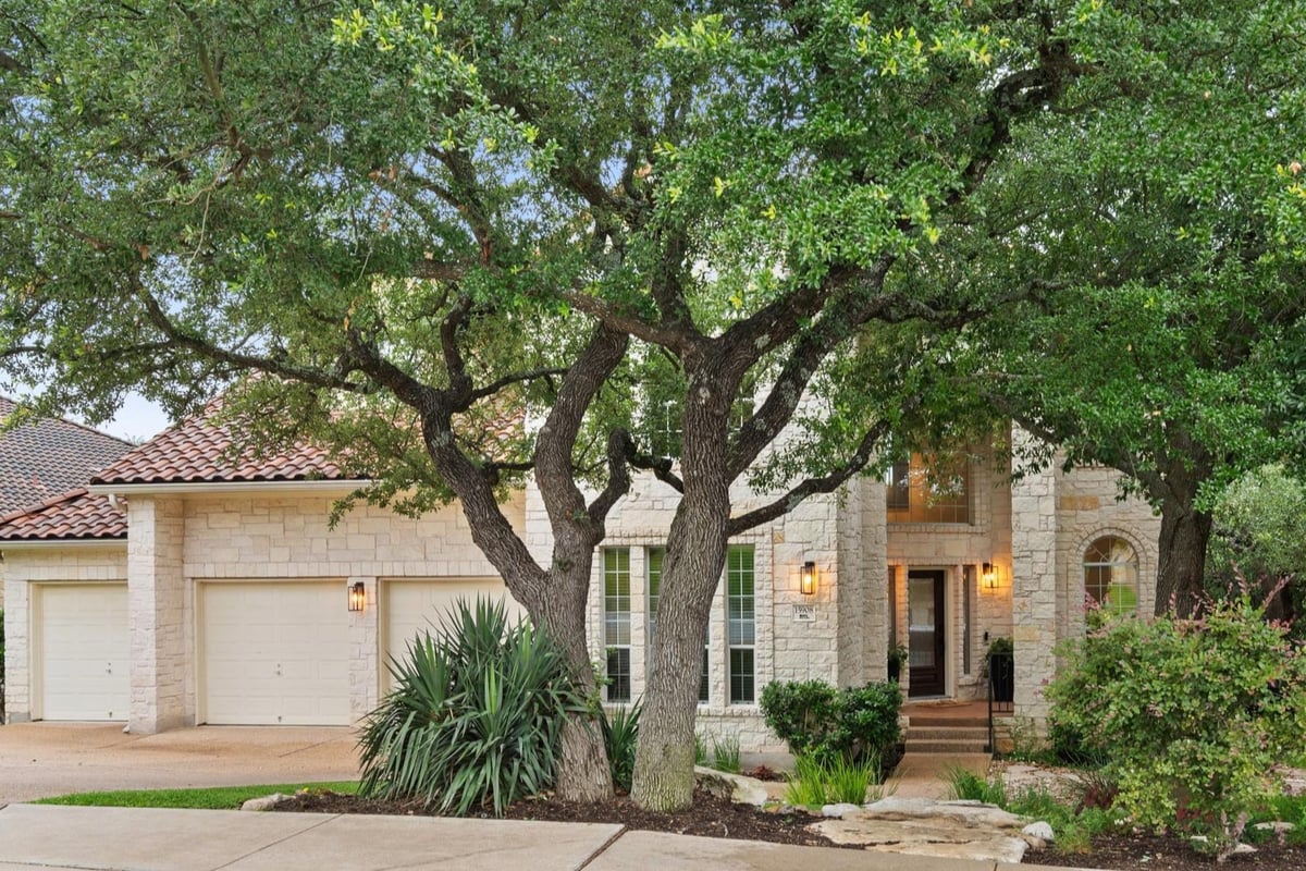 View 15908 Spillman Ranch LOOP in Spillman Ranch Ph 02 Sec 01 15908 Spillman Ranch LOOP - front exterior - Luxury home in Spillman Ranch Ph 02 Sec 01, Austin, TX