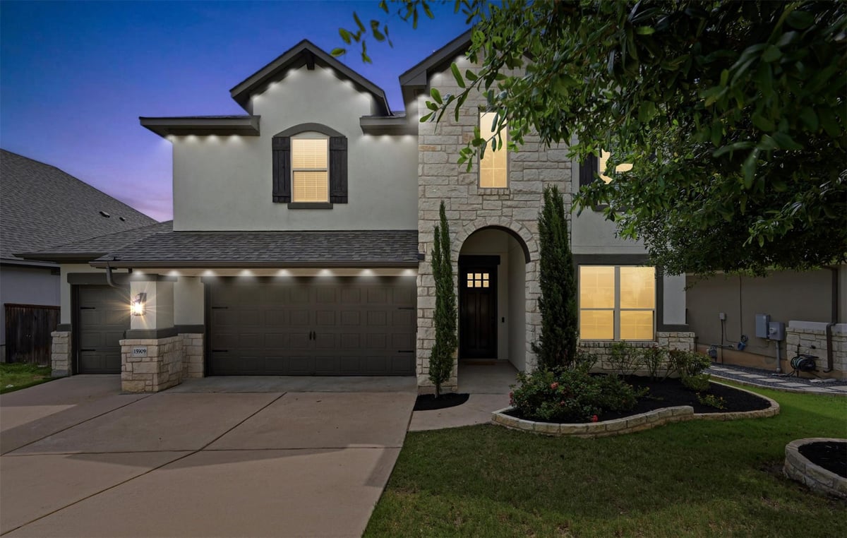 View 15909 Villa Frontera Dr in Bella Colinas Sec 7, 8, & 9 15909 Villa Frontera Dr - front exterior - Luxury home in Bella Colinas Sec 7, 8, & 9, Austin, TX