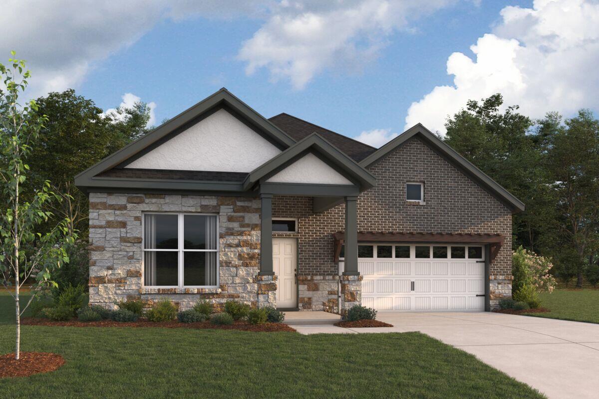 View 160 Champ Ave in Colony at Cole Springs 160 Champ Ave - front exterior - Luxury home in Colony at Cole Springs, Buda, TX