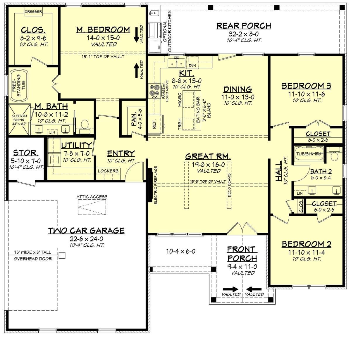 Living area at 160 W Stonecastle Dr - 3 bed 2 bath home