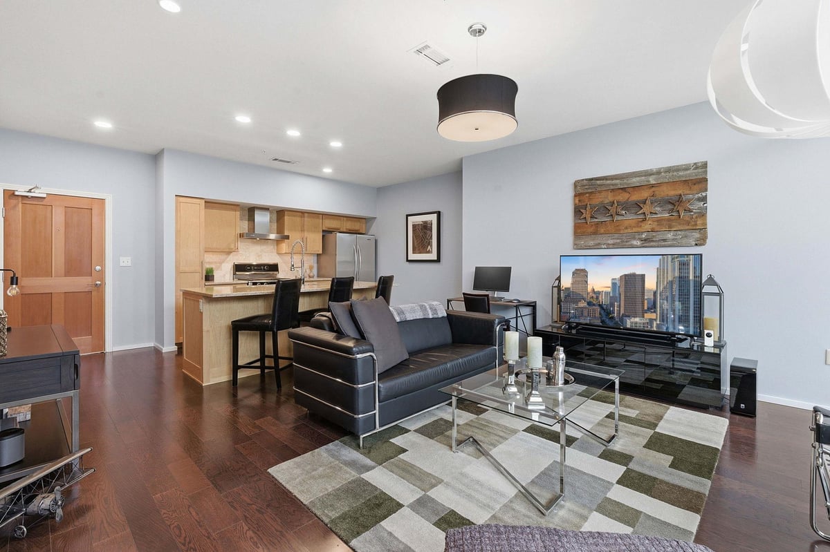Kitchen at 1600 Barton Springs Rd Unit #1106 - 1 bed 1 bath home