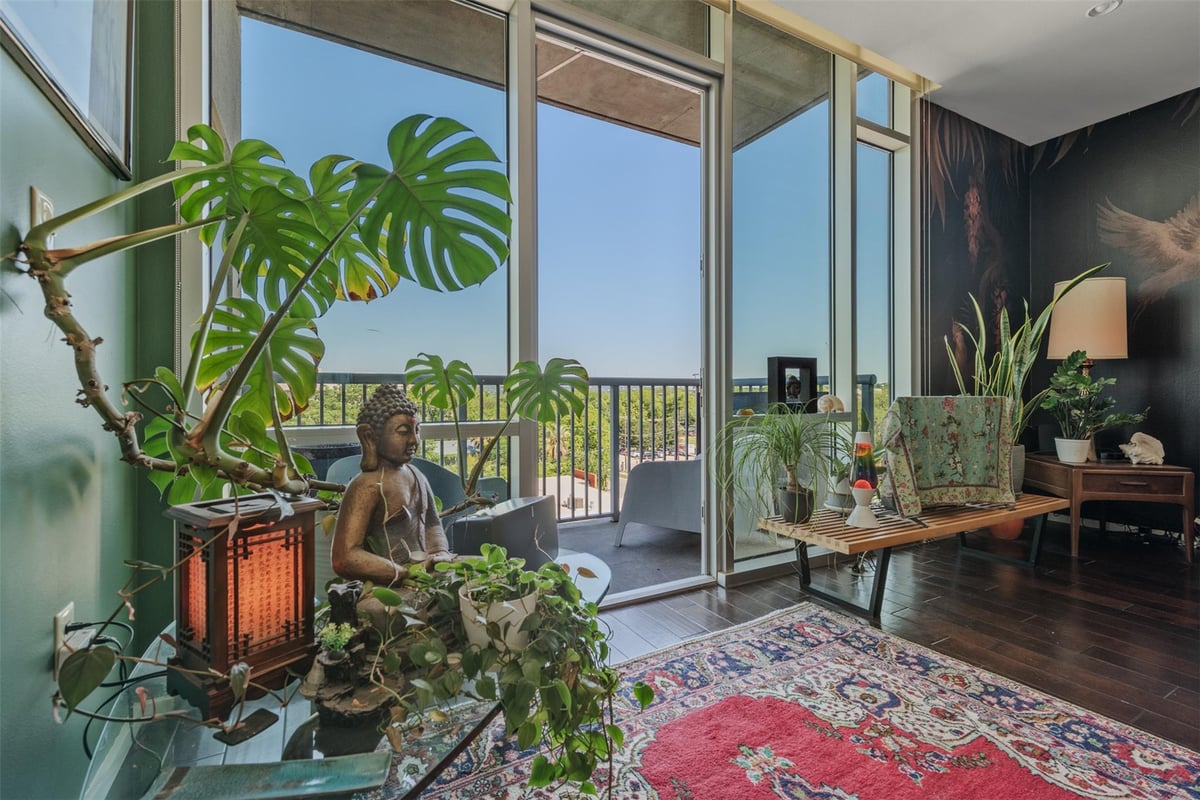 Living area at 1600 Barton Springs Rd Unit #1507 - 2 bed 2 bath home