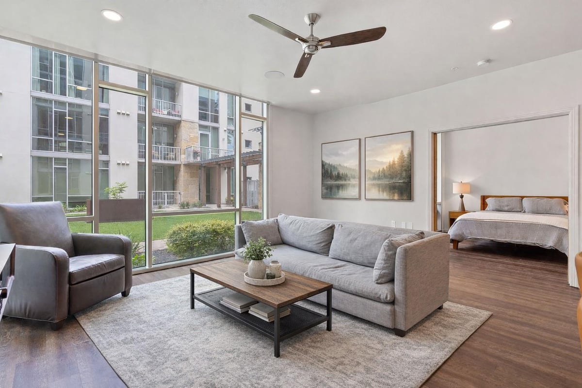 View 1600 Barton Springs Rd Unit #2102 in Bartonplace Condo 1600 Barton Springs Rd Unit #2102 - front exterior - Luxury home in Bartonplace Condo, Austin, TX