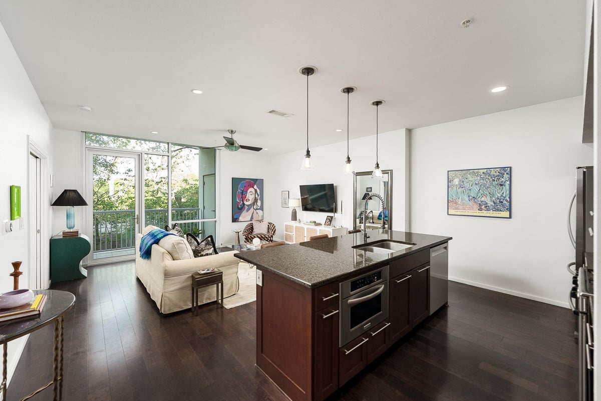 Kitchen at 1600 Barton Springs Rd Unit #5108 - 1 bed 1 bath home