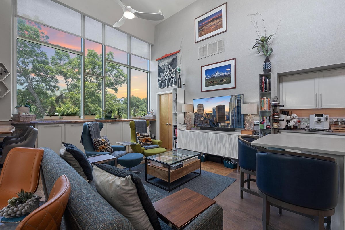 1600 Barton Springs Rd Unit #5406 - front exterior - Luxury home in Bartonplace Condo, Austin, TX