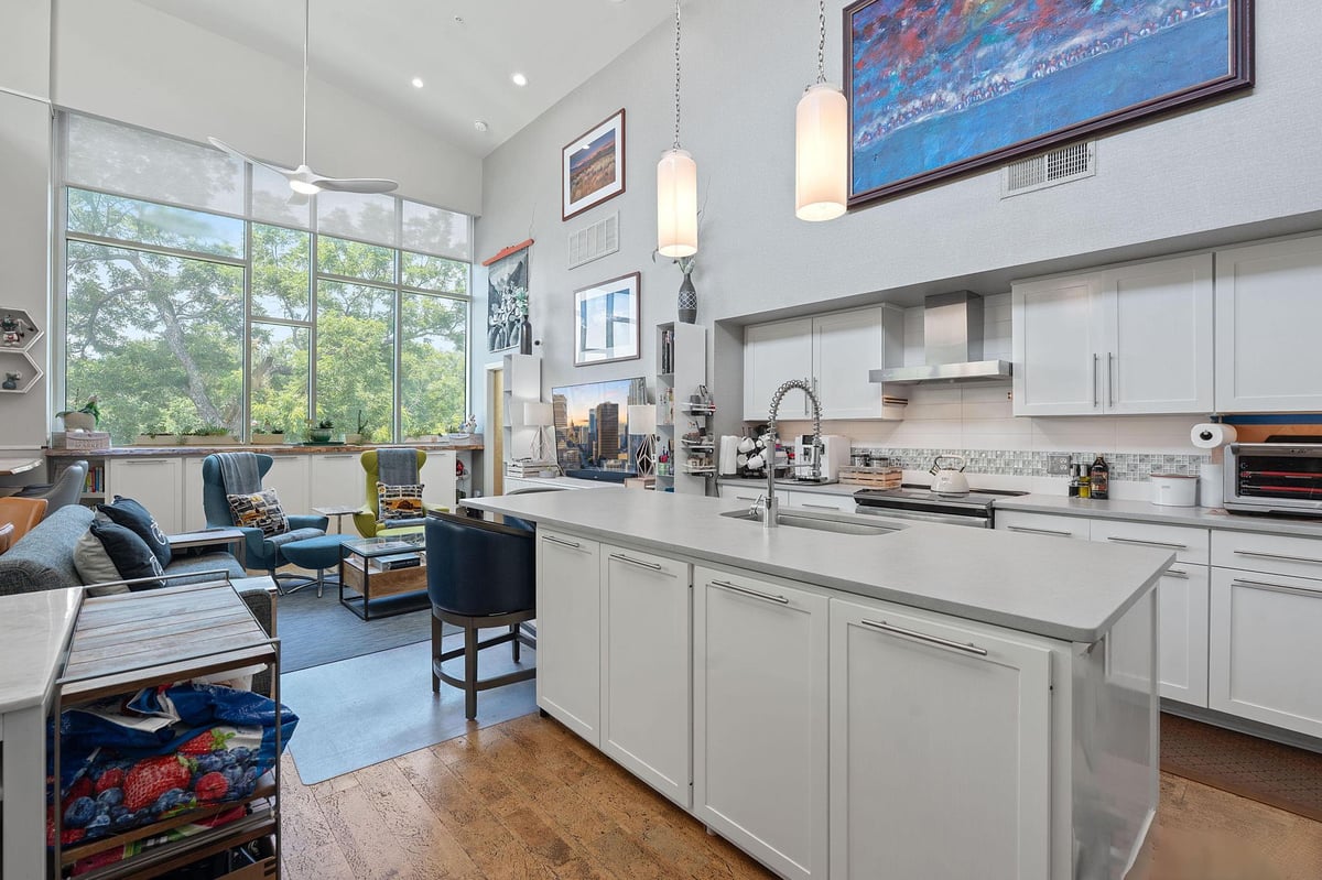 Primary bedroom at 1600 Barton Springs Rd Unit #5406 - 2 bed 2 bath home