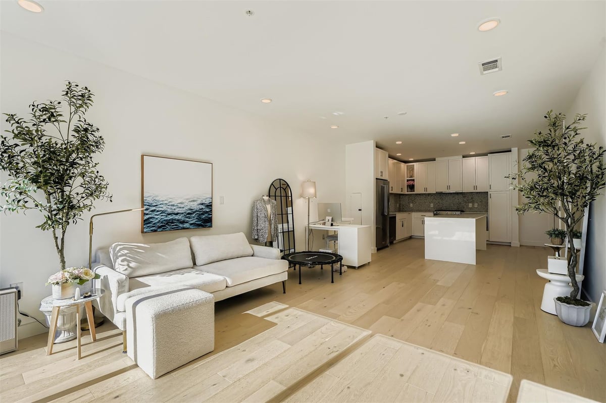 Primary bedroom at 1600 S 1st St Unit #201 - 1 bed 1 bath home