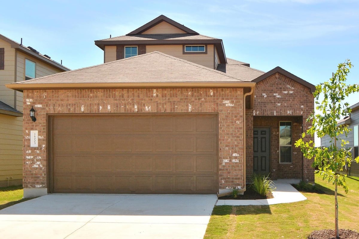 View 16005 Serene Fleming Trce in Raceway Single Family Sub Sec 16005 Serene Fleming Trce - front exterior - Luxury home in Raceway Single Family Sub Sec, Austin, TX