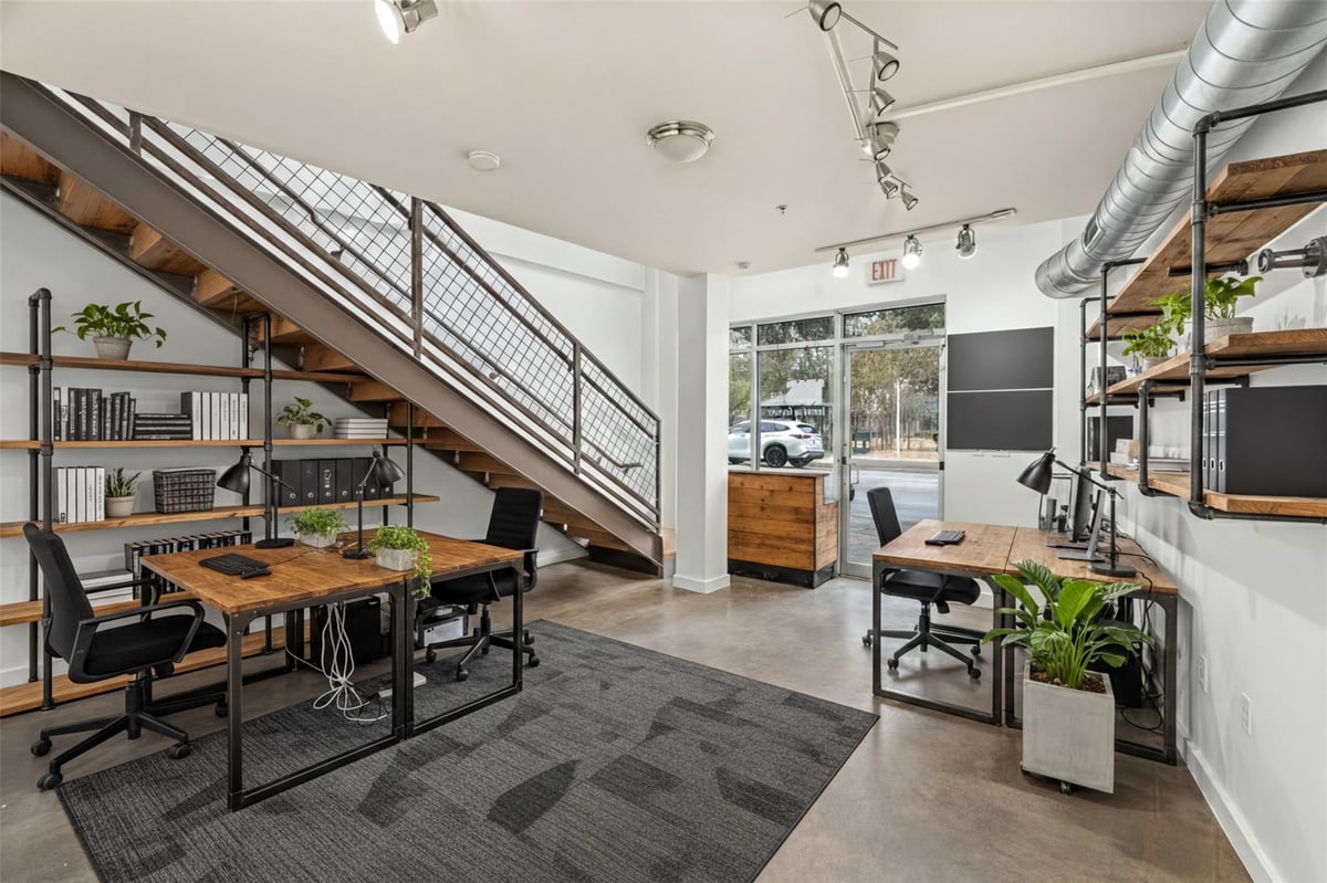 Living area at 1601 E Cesar Chavez St Unit #106 - Waterstreet Lofts, Austin, TX