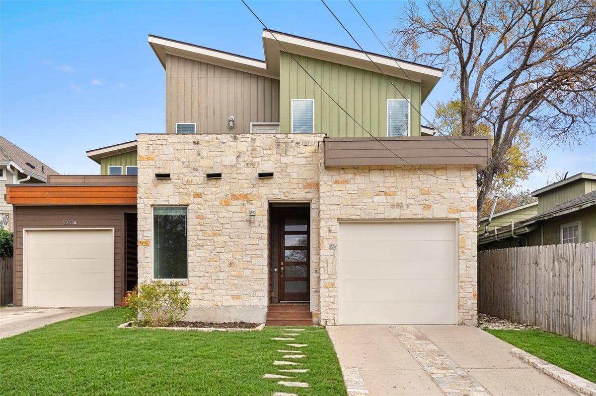 View 1603 Sanchez ST Unit #B in Villas On Sanchez Condo 1603 Sanchez ST Unit #B - front exterior - Luxury home in Villas On Sanchez Condo, Austin, TX